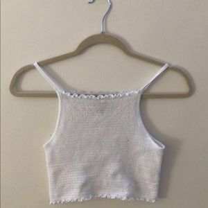 forever 21 fitted ruffle tank